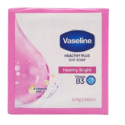 VASELINE BAR SOAP 75G 3'S