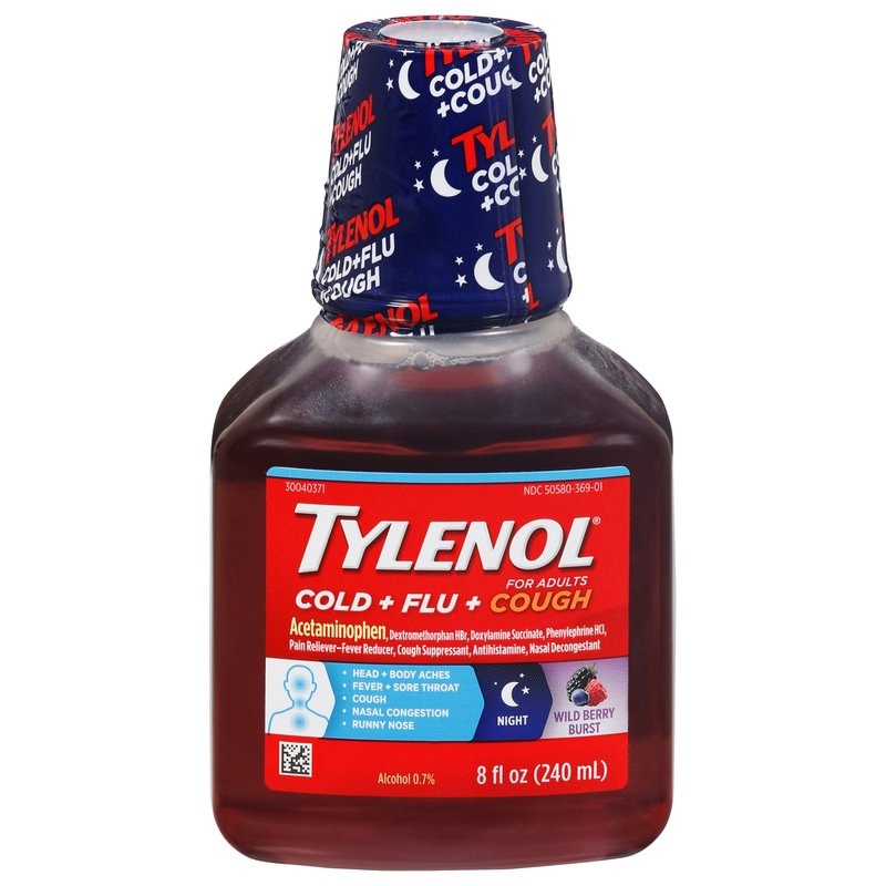 TYLENOL COLD+FLU+COUGH SYR 240ML