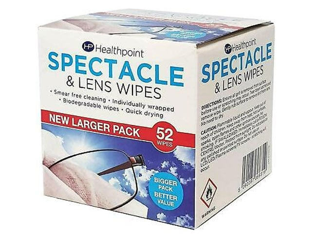 SPECTACLE WIPES (HEALTHPOINT) 50'S