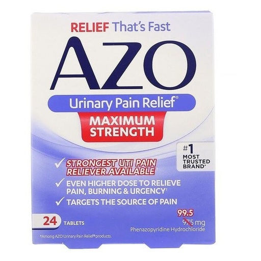 [ME-AZO05] AZO URINARY PAIN RELIEF TAB 24'S