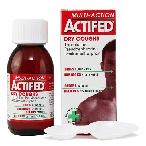 ACTIFED M/A CHESTY/DRY COUGH 100ML