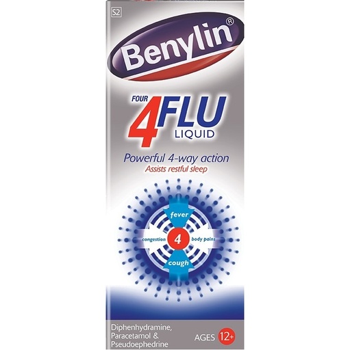 [ME-BEN20] BENYLIN 4 FLU SYRUP 100ML
