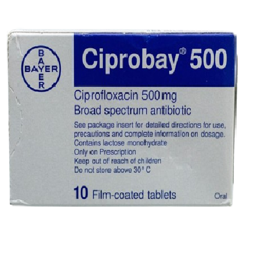 [ME-CIP08] CIPROBAY 500MG/ TABS 10'S