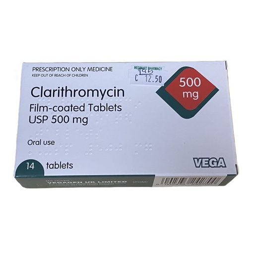 CLARITHROMYCIN 500MG/TAB