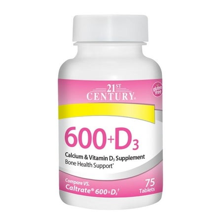 [ME-21S38] 21ST CENT CALCIUM 600 + VD3 75'S