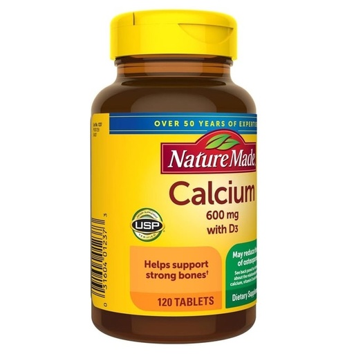[ME-NAT69] NATURE MADE CALCIUM + VIT D3 120'S