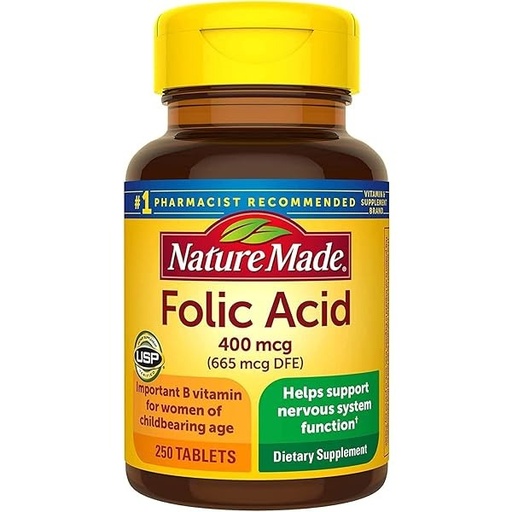 [ME-NAT70] NATURE MADE FOLIC ACID 400MCG 250'S