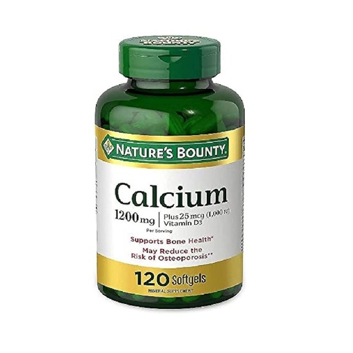 [ME-NAT73] NATURE'S BOUNTY CALCIUM PLUS VIT D3 120'S