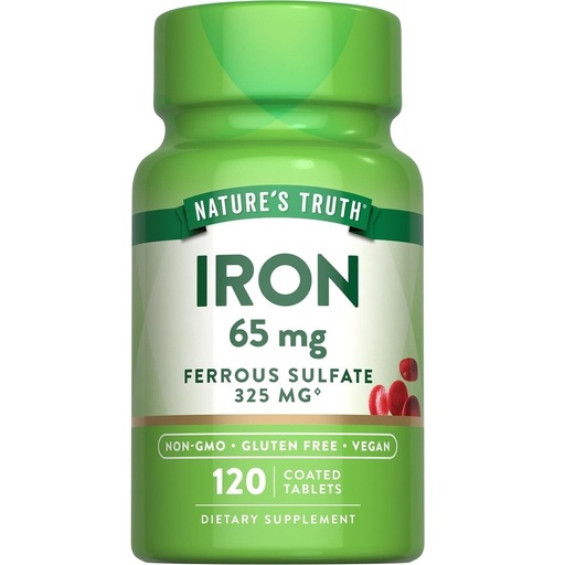 [ME-NAT77] NATURE'S TRUTH IRON 65MG 120'S