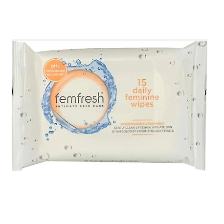 [CO-FEM01] FEMFRESH INTIMATE  WIPES 10/ 12 /15'S